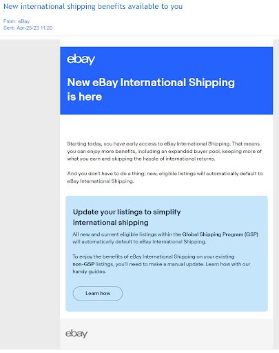 ebay international shipping refund.